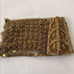 COPY - Vintage Gold toned Filigree Bracelet